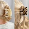 Grampo de cabelo de ácido acético quadrilateral coreano transfronteiriço, moda retrô, grampo de cabelo minimalista criativo, grampo de tubarão, acessórios de cabelo para mulheres