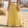 TK Amazon Ropa europea y americana para mujer Comercio exterior transfronterizo Moda casual Cintura media Estilo bohemio Falda de vacaciones