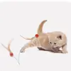 Juguete para gatos, pelota elástica, gadget de autoentretenimiento, palo para provocar gatos, nueva pelota deportiva con plumas, suministros para gastar energía de gatos