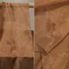 Tule de Bambú Lavado con Tinta Marrón Retro Malla Transpirable Tela Estampada Nuevo Estilo Chino Vestido Tela de Diseñador