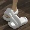 Pantuflas Mingsheng para Mujer Verano Interior Hogar Antideslizantes Baño Ducha Engrosadas Pareja Hogareño Sandalias de Plataforma Grande para Pie Grande Hombres Envío Gratis