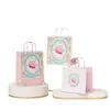 Bolsas Tote Personalizáveis para Assar Ano do Cavalo 2026, Sacolas de Papel Kraft, Sacolas para Embalagem de Bolos e Sobremesas, Sacolas de Presente com Impressão de Logo