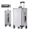 Mala toda de alumínio liga de magnésio trolley caso de bagagem de negócios metal senha hard case universal wheel boarding case