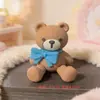 Decorações de panificação para o Dia dos Namorados, decorações de bolo, urso de confissão, laço, boneca de borracha macia 3D, decoração 3D