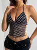 Top de tirantes pequeño personalizado Aiyimu para llevar sobre una banda para el vientre, entrega rápida, ODM y OEM disponibles, atuendo sexy y elegante para chicas calientes
