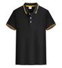 Camisa tipo polo de algodón con perlas, manga corta, cuello con solapa, ropa para grupo, ropa de trabajo, ropa de clase, logo estampado, unisex, casual