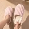 Pantuflas de interior para mujer transfronterizas, cálidas, suaves, de suela gruesa, pantuflas ligeras de algodón, venta al por mayor y dropshipping de comercio exterior