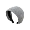 Diadema de Estilo Idéntico a Celebridad de Internet con Ala Ancha Cubierta para Cabello Blanco Diadema para Cabello Roto Dientes Antideslizantes Diadema para el Cabello Diadema para la Cabeza Diadema Apartada Diadema para el Cabello Adorno para la Cabeza