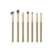 Set de Brochas de Maquillaje de Aguacate de 7 Piezas Detalle de Ojo Pincel para Sombra de Ojos Pelo de Fibra Suave y No Pica Set de Brochas de Maquillaje para Rostro