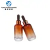 En stock nuevo 30ml hombro redondo fondo grueso botella de aceite botella con gotero de stock botella de esencia capacidad pequeña botella de vidrio