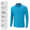 Camisa Polo de Algodão Penteado Piqué Duplo Color Block Manga Longa Roupa de Trabalho Camisa Cultural T-Shirt Uniforme de Trabalho com Logo Bordado e Cores Contrastantes