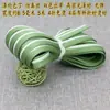 Qipao Hanfu Dos Tonos Gris y Blanco, Gris y Verde, Gris y Blanco con Verde Pasta de Frijol, Verde y Blanco con Bordes en Relieve, Tiras de Borde para Ropa Hechas a Mano