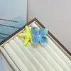Pinza para el Cabello Estilo Súper Hada Flor de Orquídea Mariposa Flor de Estrella de Mar para Mujer, Pinza Lateral con Flores Reales, Pasador para Fotos en la Playa, Accesorio para el Cabello
