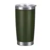 Comercio Exterior Amazon Taza de Coche de Doble Capa de 20 oz Acero Inoxidable 304 Aislamiento Térmico y Conservación del Frío Portátil Montado en Coche Taza de Cerveza al Vacío