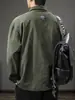 Serie de Montaña Primavera y Otoño Camisa para Hombre de Cuello Polo para Exteriores 2025 Nueva Chaqueta Superior Casual de Manga Larga Holgada