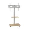 Soporte de TV Youbei Piso Vertical Móvil Carro Blanco Madera Maciza Soporte de Arte para Xiaomi Hisense TCL