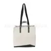 Bolsa de Mão de Papel Kraft Estilo Simples Branco Bolsa de Mão de Papel Kraft Lavado Japonês e Coreano Bolsa Tote de Grande Capacidade para o Trabalho