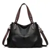 Bolsa modelo novo Vintage 2026 com padrão de lichia, bolsa tote feminina de grande capacidade, versátil e prática, adequada para usar no ombro ou na transversal