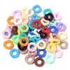 Cuentas de flecos acrílicas, cuentas de colores para bolígrafos de agujero grande, colgantes para cadena de bolso de teléfono móvil, cuentas de flecos para DIY