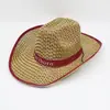 Chapéu de Palha Chapéu de Sol Chapéu de Cowboy Ocidental de Verão Chapéu de Palha Proteção Solar para Viagem ao Ar Livre Chapéu de Sol Chapéu para Ponto Turístico Atacado