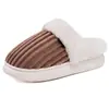 Novas Pantufas de Algodão de Inverno Femininas Transfronteiriças Simples Pantufas de Pelúcia Meia Pantufa para Casa Confortáveis Quentes Sapatos Peludos