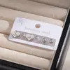 Pendientes de botón de acero inoxidable con forma de flor y corazón de circonita, estilo coreano japonés simple, pendientes de botón con combinación geométrica de corazón, conjunto ins