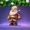 Navidad 2025 Transfronteriza Nueva Serie de Papá Noel Adornos Planos Colgantes de Acrílico Decoraciones Creativas para Árbol de Navidad