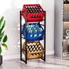Estante de Bebidas de Tres Niveles Personalizable, Estante de Almacenamiento de Cerveza, Estante de Almacenamiento Multifuncional Adecuado para Cocina, Sala de Estar y Sótano