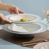 Fábrica Xinghe Cerâmica Chapéu de Palha Prato de Sopa Avançado Hotel Criativo Prato de Mesa Prato Fundo Prato de Jantar Italiano