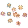 Contas Espaçadoras de Liga de Zinco Estilo Palácio Cruzado Coração Flor Base Material Artesanal Exquisito para DIY Cordão de Celular Bolsas Acessórios para Pendurar no Carro
