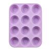 Molde de silicona para pasteles de 12 y 24 tazas, ideal para hornear en casa, resistente a altas temperaturas, no se deforma.