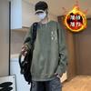 Sudadera con capucha informal estilo hip-hop callejero de estilo americano para hombre, chaqueta holgada de peso pesado que combina con todo, estampada, de marca de moda para parejas