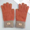 Guantes de Lana Tejida con Forro Polar Calientes para Uso al Aire Libre, Engrosados para Protección contra el Frío, Compatibles con Pantalla Táctil, Venta al por Mayor desde Fabricante, Adecuados para Adultos, Antideslizantes