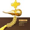 Colgante de Calabaza de Cobre con Nudo Chino Auspicioso para Decoración de Puerta, Calabaza Hueca para Buena Fortuna y Prosperidad, Adorno para Puerta de Dormitorio