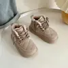Botas Martin para Niños Invierno Nuevo Estilo Felpa Cálida Zapatos de Algodón Botas de Nieve para Niños Pequeños Niños y Niñas Botas de Cuero Botines de Moda