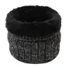 Gola Quente para Homens e Mulheres, Novo Estilo Outono e Inverno, Forrada com Lã, Cor Sólida, Cachecol de Gola Único em Camada Dupla para Uso Externo, em Estoque, Forrada com Lã e Espessada