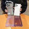 Funda de teléfono con soporte para tarjeta líquida push-pull resistente a caídas en las cuatro esquinas para Xiaomi 14PRO soporte para tarjeta 14 para NOTE 13PRO