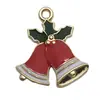 140 Tipos de Aleación de Esmalte de Dibujos Animados Papá Noel, Renos, Árbol, Copo de Nieve DIY Aretes, Pulseras, Colgantes y Accesorios de Joyería