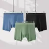 Roupa Íntima Masculina de Tencel Lyocell de Alta Qualidade com Anti-Desgaste Estendido e Forro Antibacteriano, Boxer Brief Sem Costura para Homens