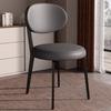 Cadeira de Jantar Cream Estilo Francês para Uso Doméstico, Cadeira de Sala de Jantar Moderna Minimalista com um Toque Luxuoso e de Alta Qualidade, com Encosto