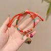 Pulsera del Festival del Bote del Dragón Pulsera Pequeña de Zongzi para Niños Cuerda de Cinco Colores Tejida a Mano Estilo Chino Colgante de Cuerda Roja Joyería de Mano Venta al por Mayor