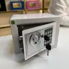 Caja Fuerte Pequeña para el Hogar Mini Caja de Dinero Electrónica con Contraseña Montada en Pared Solo Entrada, No se Permite Salida Caja de Almacenamiento Mini