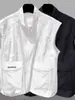 Chaleco de trabajo de verano para exteriores para hombre, marca de tendencia estilo americano ins, chaleco chaqueta funcional de secado rápido, holgado, multibolsillos