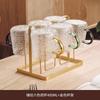 Juego de Vasos de Vidrio Martillado Estilo Chino para Uso Doméstico, Tazas de Té Resistentes a Altas Temperaturas, Juego de Tetera, Vasos para Beber Antiescaldaduras para Sala de Estar y para Recibir Invitados