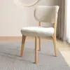 Silla de comedor de madera maciza nórdica para el hogar, restaurante, hotel, mesa de comedor, silla y taburete modernos minimalistas de la fábrica original