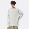 Nueva Camiseta de Waffle de Manga Larga para Hombre Otoño 2026, Top Deportivo Casual con Bloques de Color, Ligero Atlético, Cuello Redondo