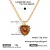 Collar de Corazón de Acero Inoxidable Myya Colgante de Girasol Retro Maillard Europeo y Americano Collar Listo para Usar al por Mayor Joyería para Mujer