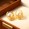 Pendientes de Perla Planeta Casuales y de Moda para Mujer, Ropa de Trabajo de Alta Gama, Pendientes de Aro de Lujo Versátiles y Accesibles, Diseño Único