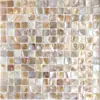 Azulejos Mosaico de Concha Natural Ultra Blancos Pegatinas de Pared Autoadhesivas Sin Costuras para Balcón Pared de Fondo de Baño Azulejos de Pared de Baño
