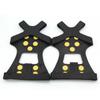 Cubrezapatos antideslizantes para nieve 10 dientes 24 dientes crampones clavo de acero inoxidable esquí camino de hielo y nieve resistente al desgaste crampones de montañismo al aire libre